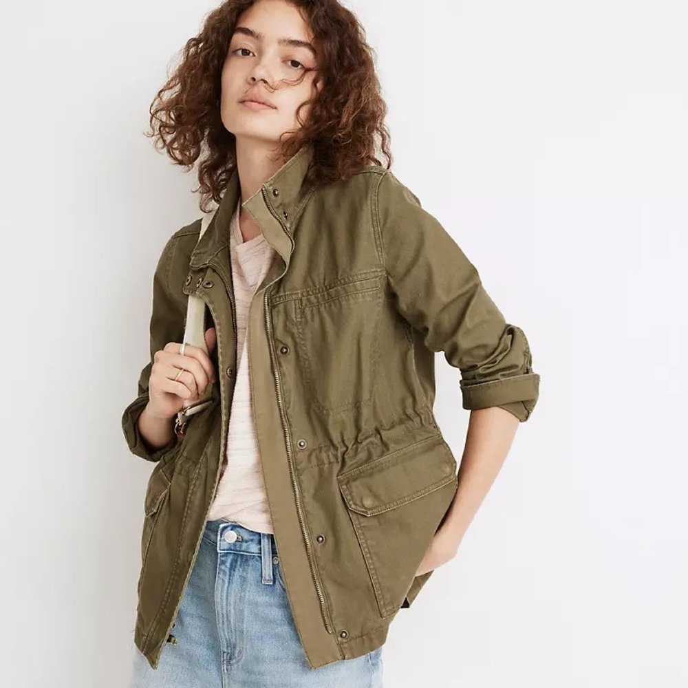 Madewell / Dispatch Jacket Utility Jacket / X-SMALL / DESERT OLIVE